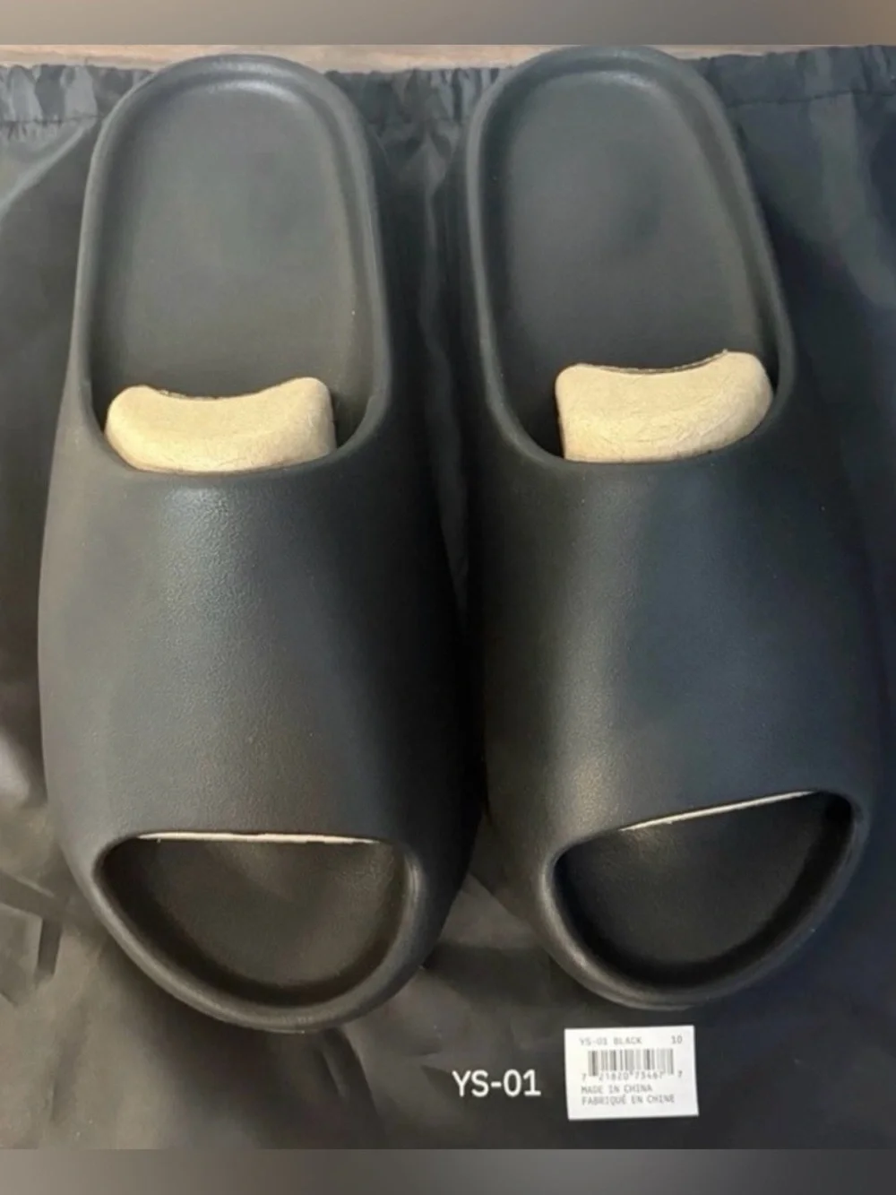 Yeezy YS-01 Black Slide Sandals
